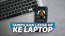 cara menampilkan layar hp ke laptop