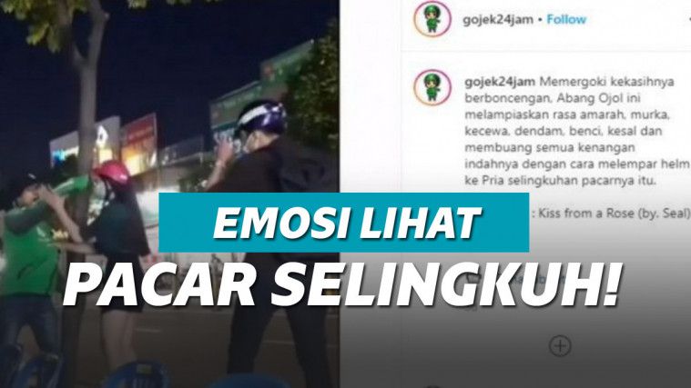 Viral video driver ojol yang emosi pergoki pacar dengan selingkuhan