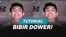 tangkapan layar ABG bermulut dower