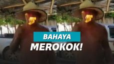 Hampir terbakar gara-gara rokok