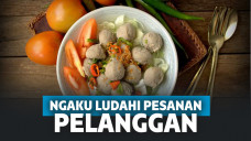 Ilustrasi semangkuk bakso