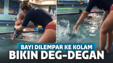 Bayi dilempar ke air