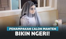 Penampilan calon pengantindi bridal showernya bikin ngeri