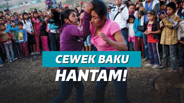 2 ABG Asal Lubuklinggau Reuni Baku Hantam Rebutan Cowok!