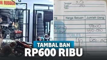 Tambal ban Rp600 ribu