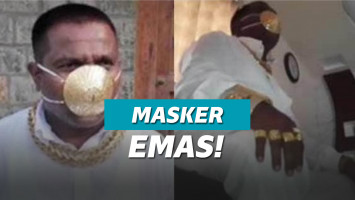 Pria kaya asal India membeli masker emas di tengah pandemi