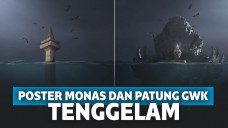 Poster Monas dan GWK tenggelam