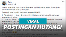 ilustrasi postingan hutang