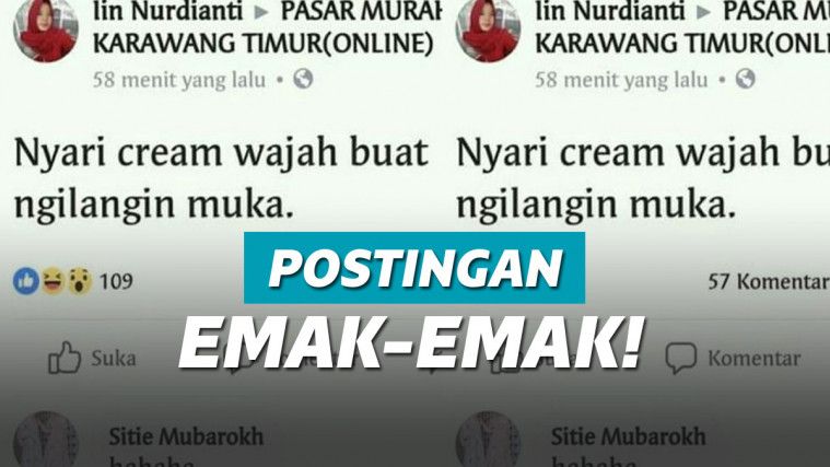 ilustrasi postingan emak-emak