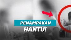 Sosok wanita misterius tertutup rambut ikut terekam video