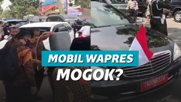 ilustrasi mobil mogok Wapres RI