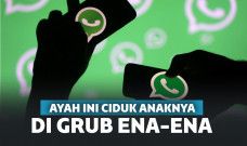 Ayah ini ciduk anaknya di grup ena-ena