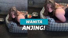 ilustrasi wanita anjing