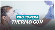 Ilustrasi penggunaan thermo gun