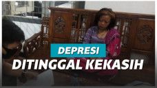 Wanita muda depresi ditinggal oleh kekasihnya