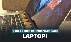 Cara unik mendinginkan laptop