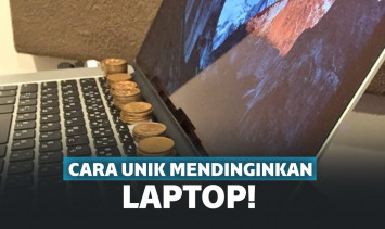 Cara unik mendinginkan laptop
