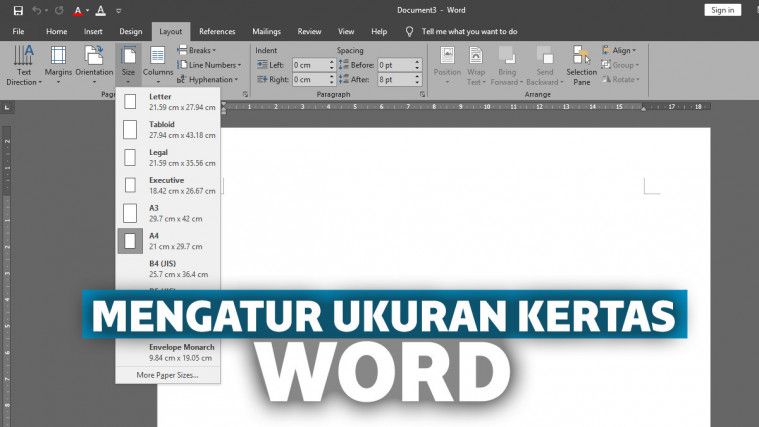 Cara Mengatur Ukuran Kertas Di Word Dengan Mudah Dan Cepat 3742