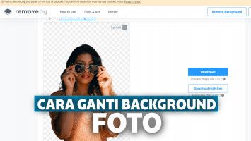 Cara mengganti background foto online