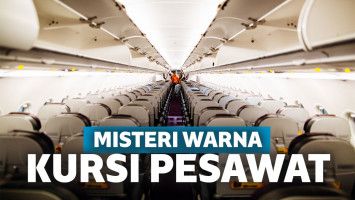 alasan kursi pesawat biru