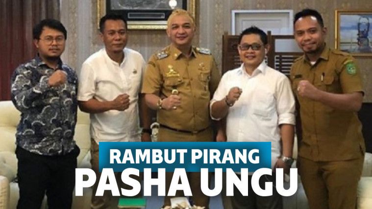 Rambut pirang Pasha Ungu