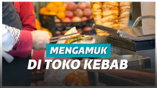 Ilustrasi kedai kebab