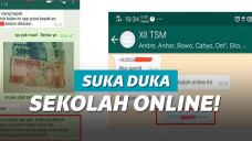 ilustrasi sekolah online