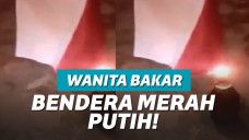 ilustrasi pembakaran Bendera Merah Putih
