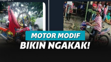 ilustrasi modifikasi motor ekstrim