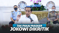 Jokowi Dikritik Karena Tak Pakai Masker, Istana: Sudah Ada Kaca Akrilik