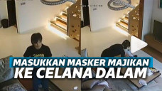 ART tertangkap kamera CCTV masukkan masker ke celana dalam