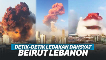 Mengerikan! Ledakan Dahsyat di Beirut Lebanon, Mirip Bom Atom Hiroshima!
