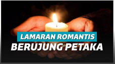 Ilustrasi lilin menyala