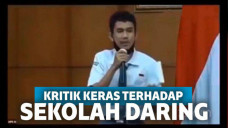 Siswa ini kritik keras sekolah daring