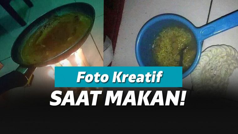 ilustrasi momen kreatif saat makan