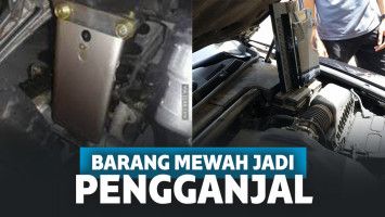 Barang mewah difungsikan jadi pengganjal