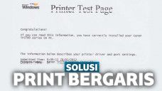 cara mengatasi hasil print bergaris