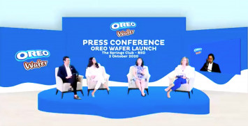 Virtual Press Conference yang berlangsung dalam acara  peluncuran Oreo Wafer
