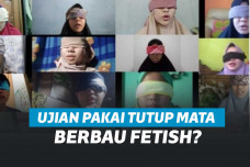 Ujian Pakai Penutup Mata Kain