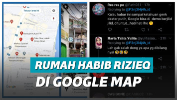 Rumah Habib Rizieq berubah jadi toko obat di Google Maps