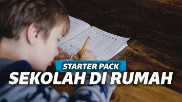 Ilustrasi school from home