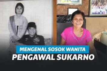 Potret Bung Karno dan Ni Luh Putu Sugianitri