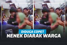Seorang Nenek Diarak Karena Mencuri