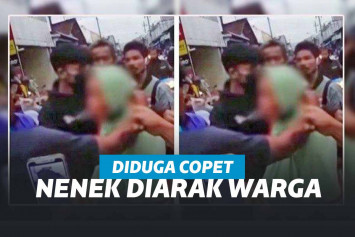 Seorang Nenek Diarak Karena Mencuri