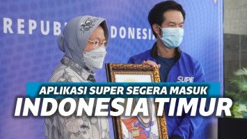 CEO Aplikasi Super Steven Wongsoredjo dan Menson Tri Rismaharini