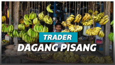 Ilustrasi penjual pisang