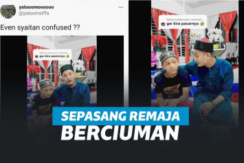 Aksi Sepasang Remaja Sesama Jenis Berciuman