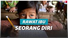 Ilutrasi gadis bersekolah