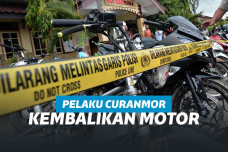 Ilustrasi pencurian motor.