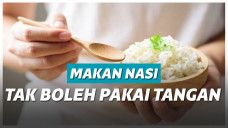 Ilustrasi makan nasi